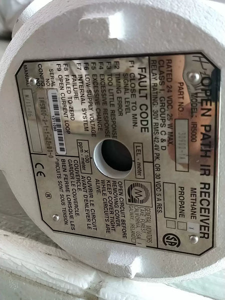 GENERAL MONITORS combustible gas detector receiver IR5000-Y601002