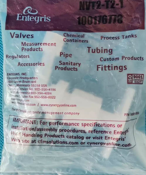 Entegris PFA Needle Valve NVT2-T2-1