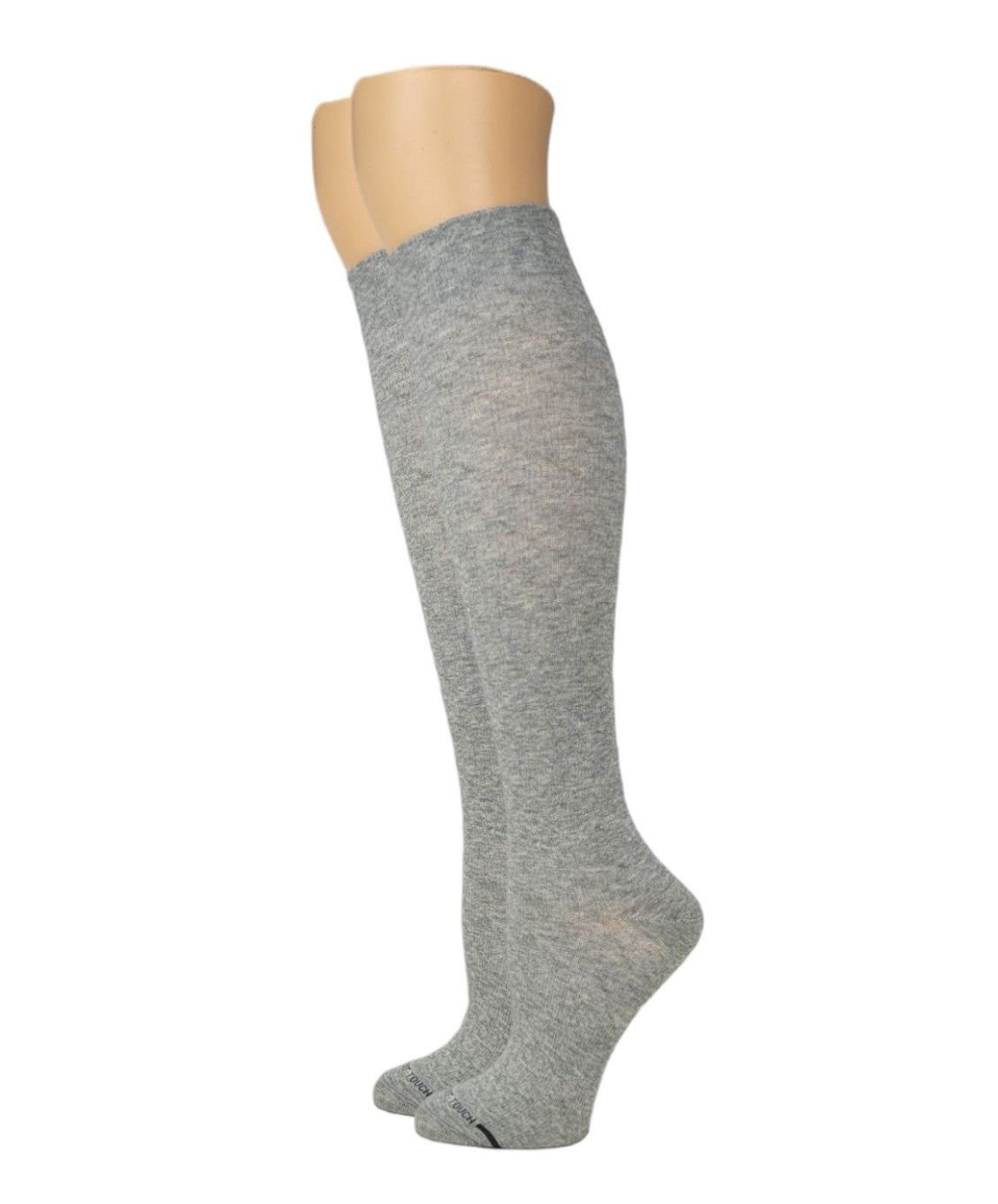 Compression Knee High Socks | 15-20 mmHg Cotton Blend Solid Color | Women (1pair)