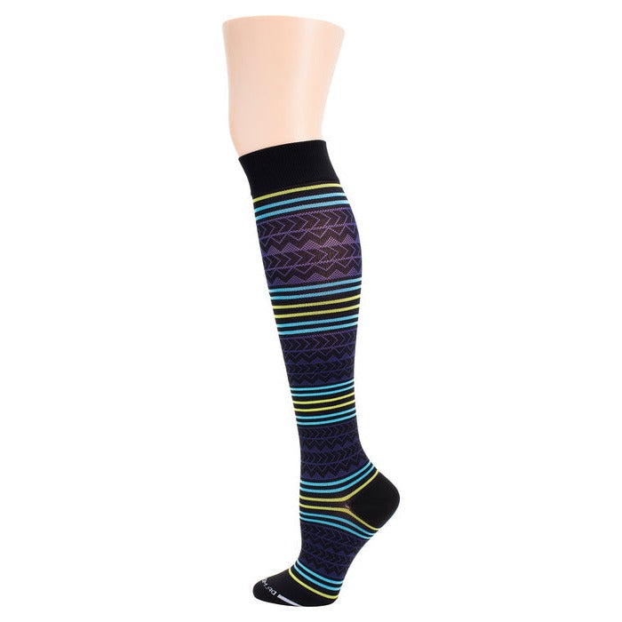 Compression Knee High Socks | Soft Aztec Athleisure 15-20 mmHg | Womens (1 Pair)