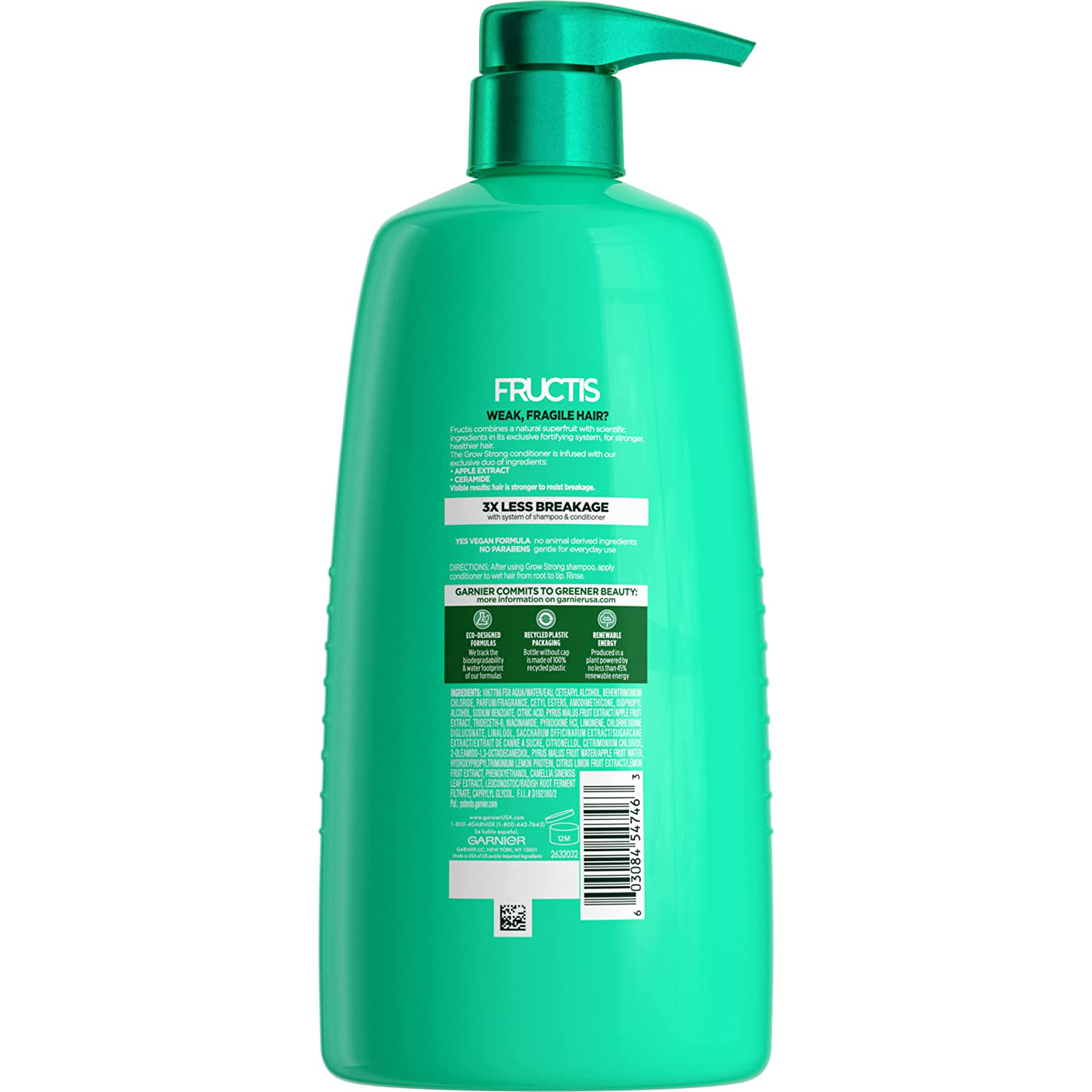 Garnier Fructis Grow Strong Conditioner, 33.8 Fl; Oz.