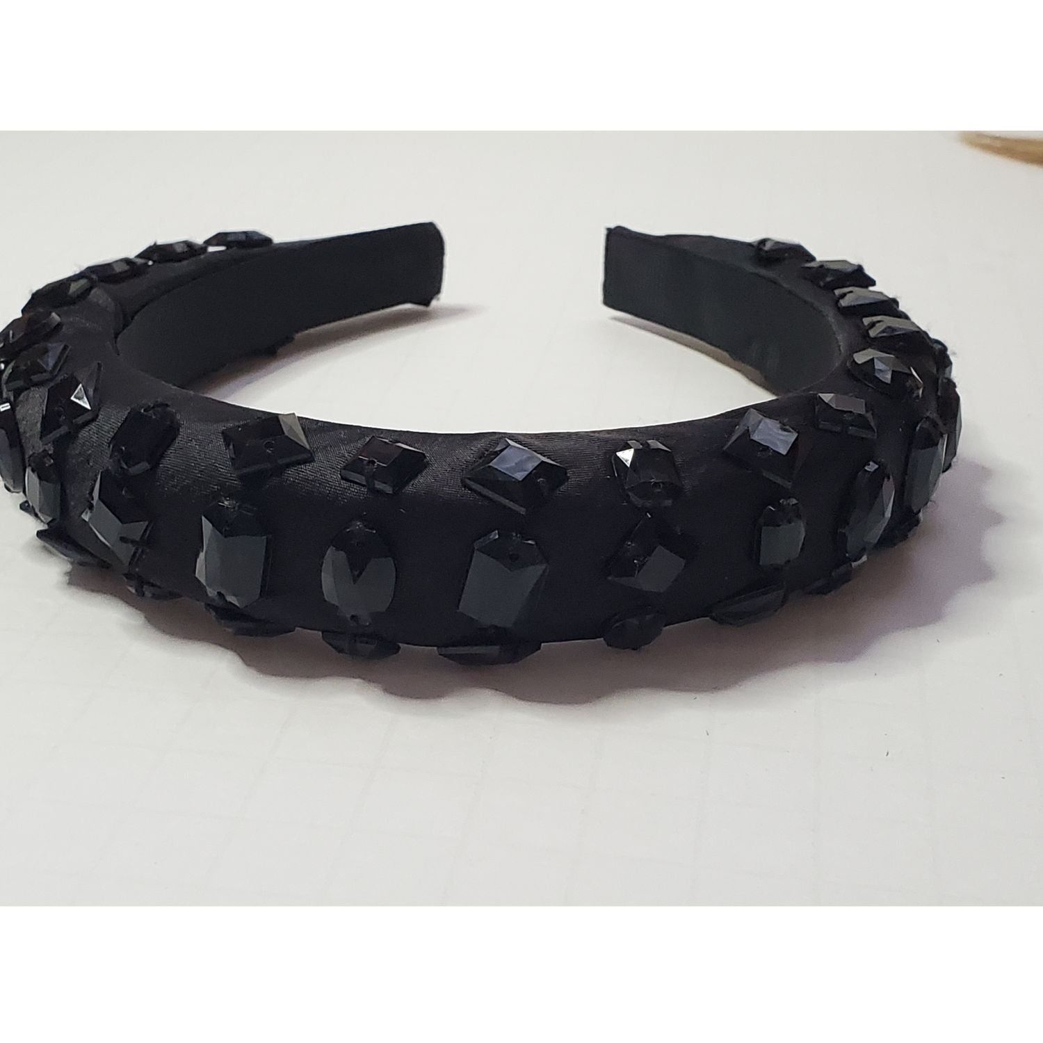 Gem Covered Puff Headband - A New Day Black