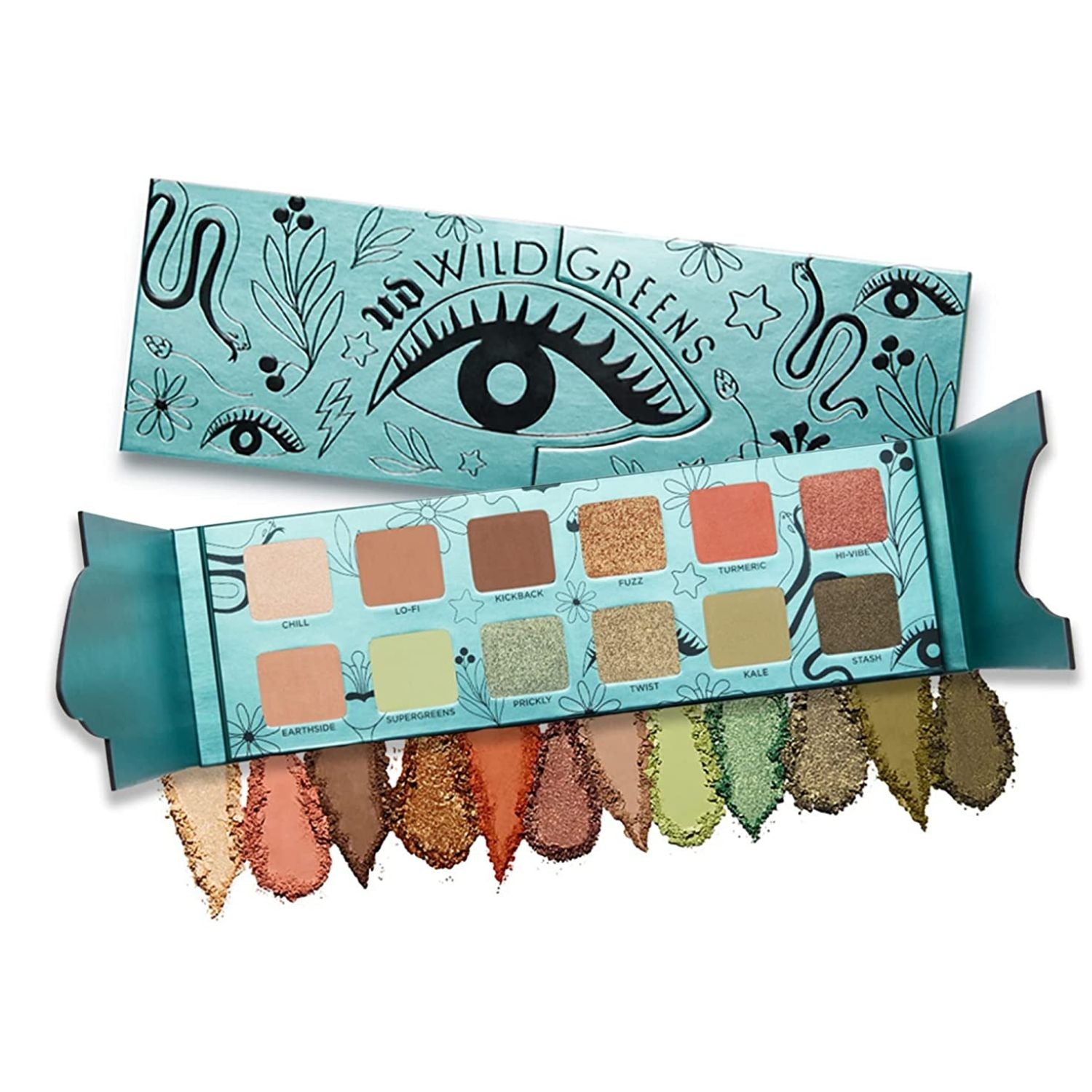 URBAN DECAY Wild Greens Eyeshadow Palette - 12 Shades