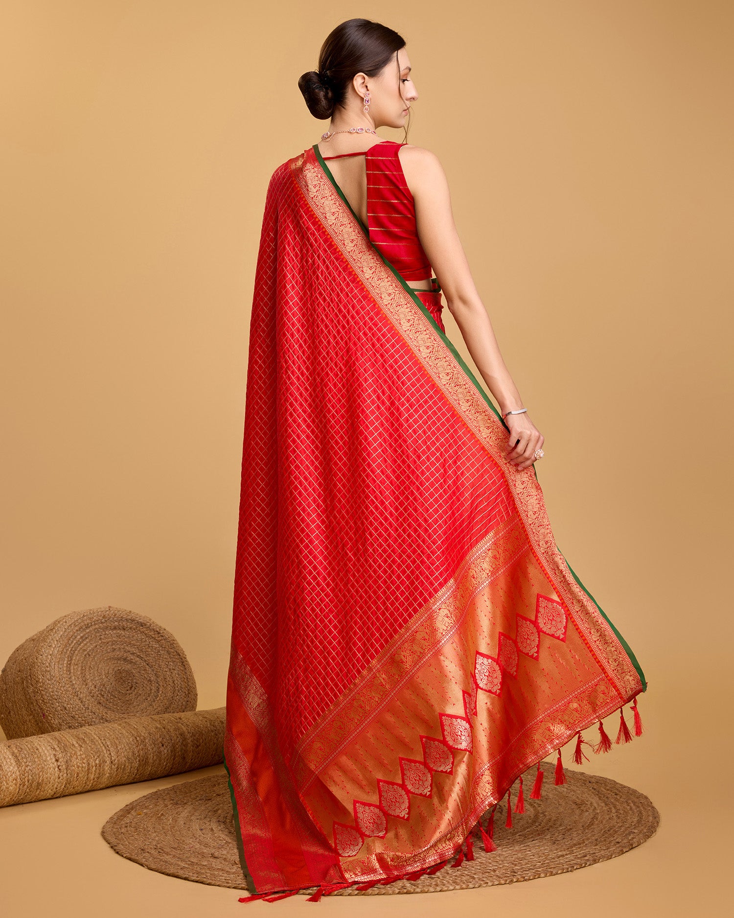 Women Party Wear Premium Banarasi Silk Saree with Un Stitched Blouse