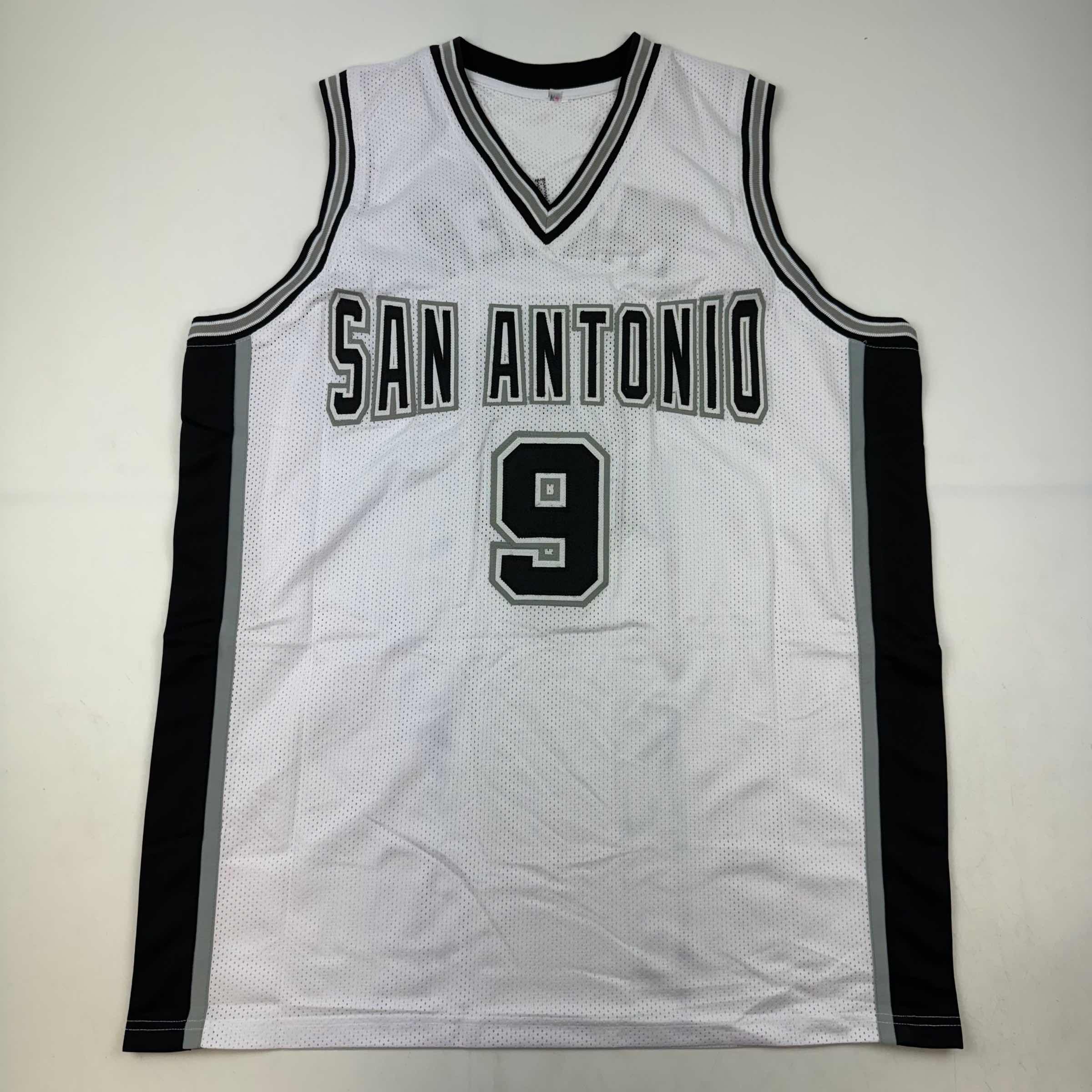 Autographed/Signed Tony Parker San Antonio White Basketball Jersey Beckett BAS COA