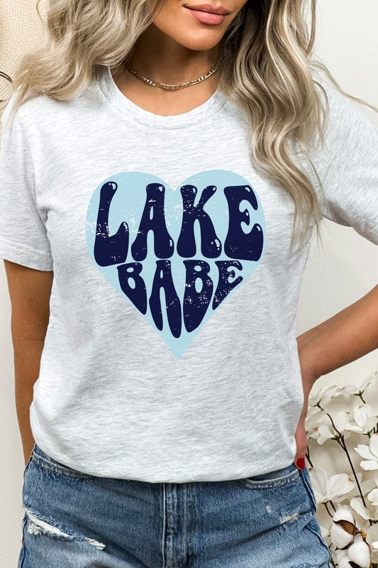 Lake Babe in Heart Water Graphic Tee