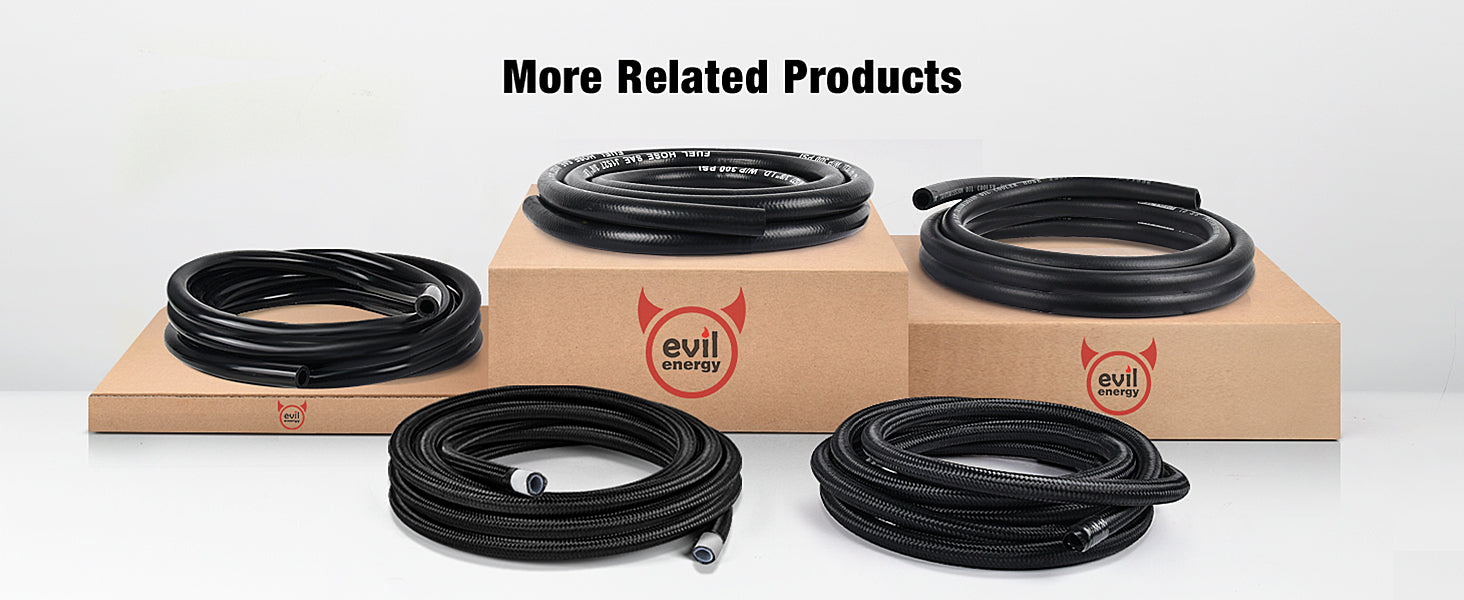 EVIL ENERGY Marine Fuel Hose Type A1 15 SAE J1527 Fuel Line Hose 10FT Evil energy marine fuel hose type a1 15 sae j1527 fuel line hose 10ft