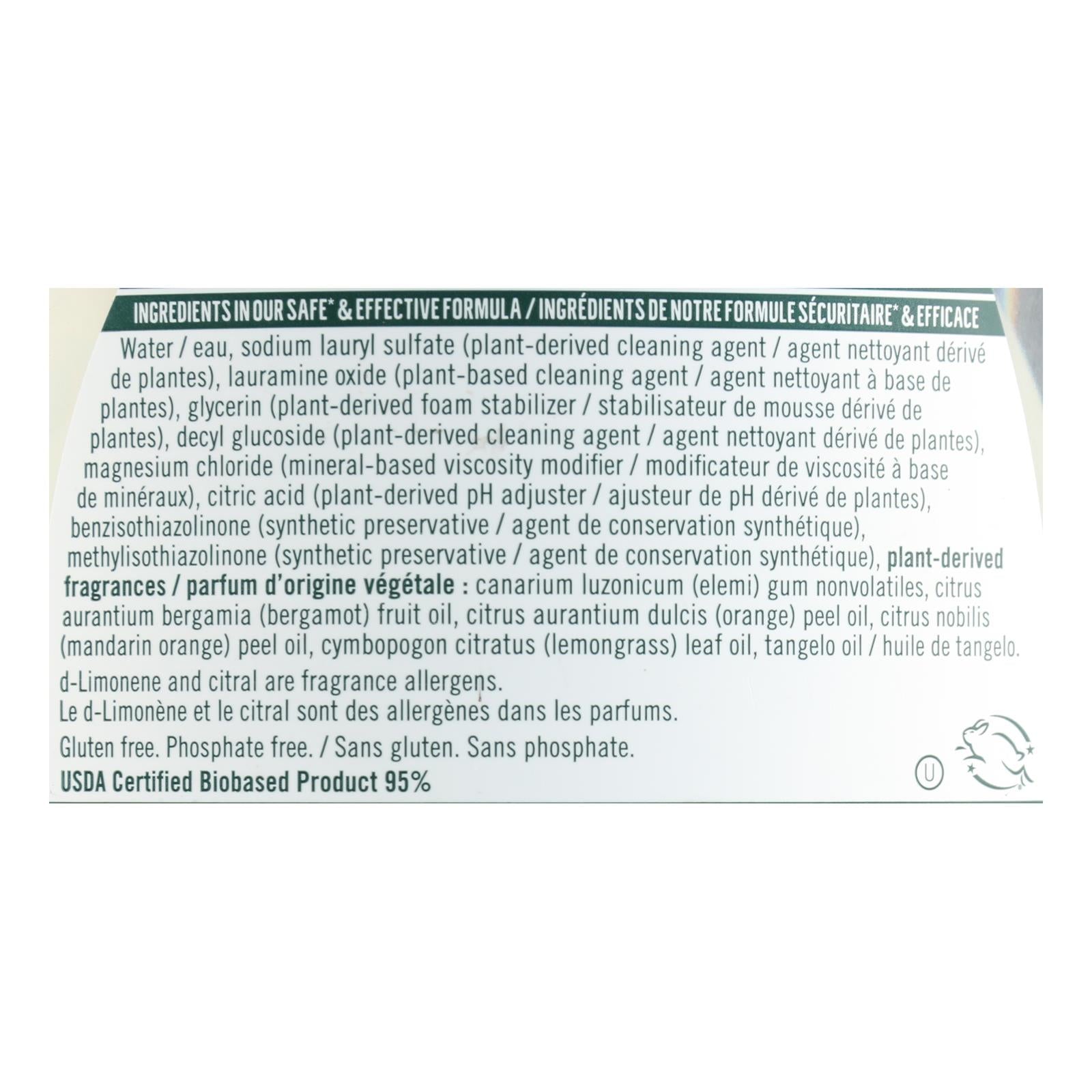 Seventh Generation - Dish Liquid Lemongrass Clementine - Case Of 6-19 Fz