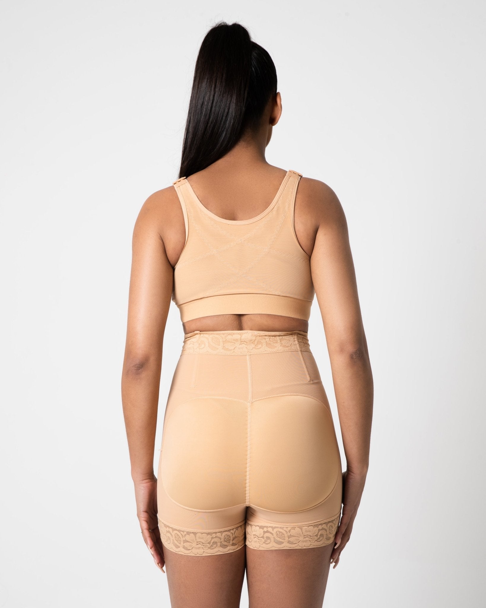 Rose - Booty Lifting Shorts With Front Zipper