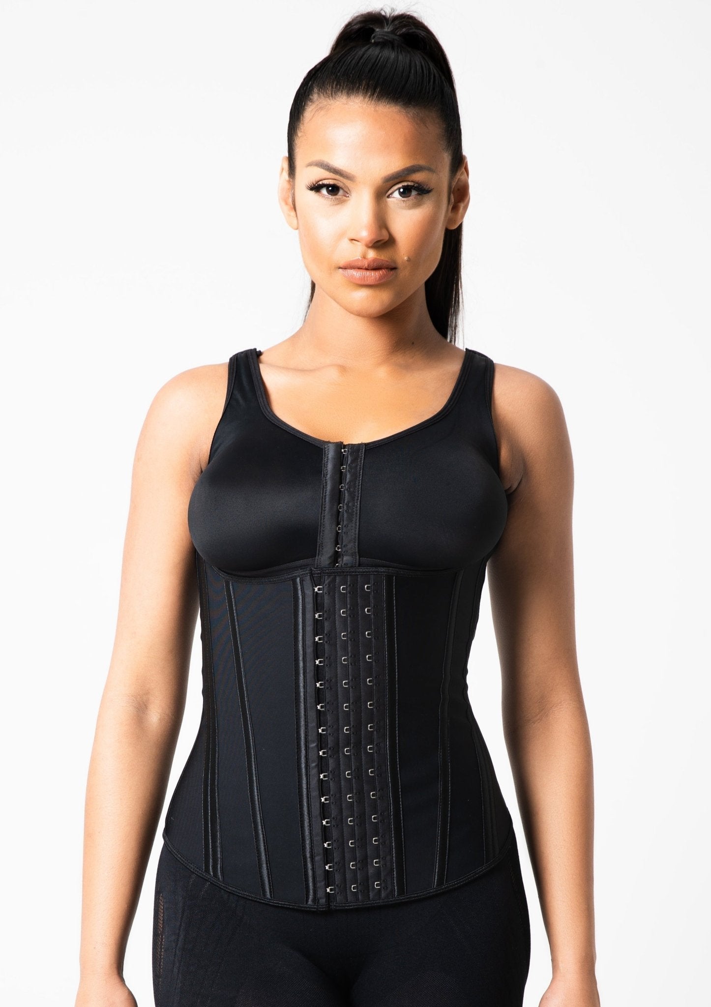 Vanessa - Latex Waist Trainer - 14 Steel Bones with U Chest Shape