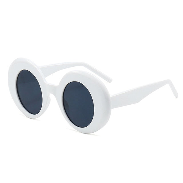 SO&EI Retro Oversized Oval Punk Sunglasses