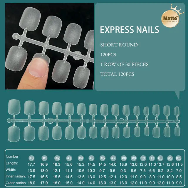 120pcs XXS Super Short  Full Cover Sculpted Soft Gel Nail Tips