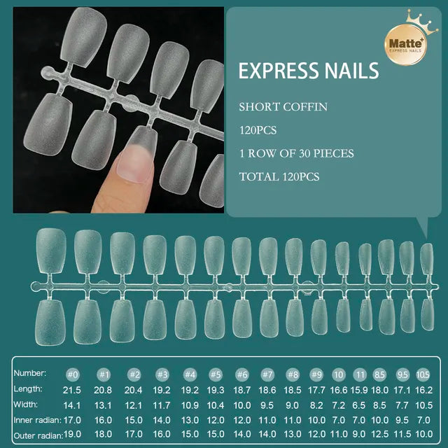 120pcs XXS Super Short  Full Cover Sculpted Soft Gel Nail Tips