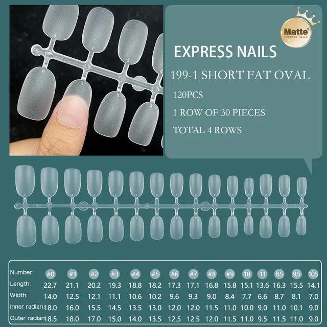 120pcs XXS Super Short  Full Cover Sculpted Soft Gel Nail Tips