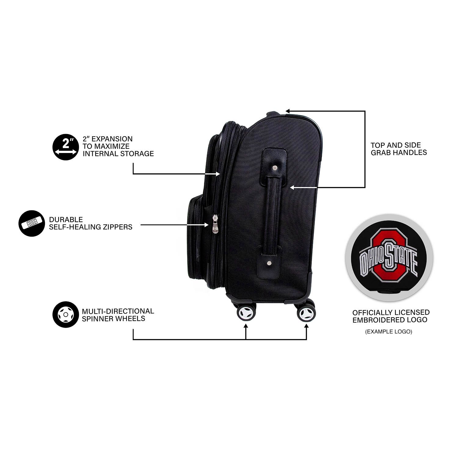 Los Angeles Angels Carry-on Spinner Softside