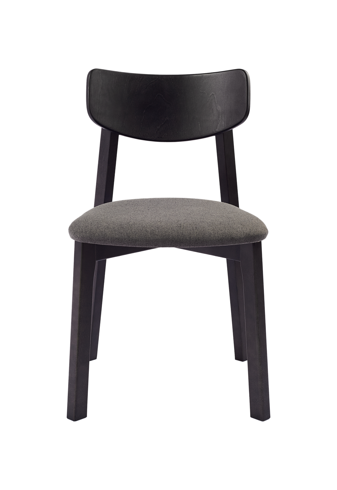 Dining Chair Vega Set of 2, Black/Gray