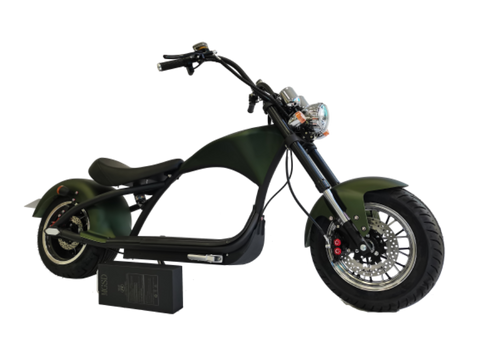 SoverSky M1 electric chopper motorcycle 2000w citycoco scooter usa