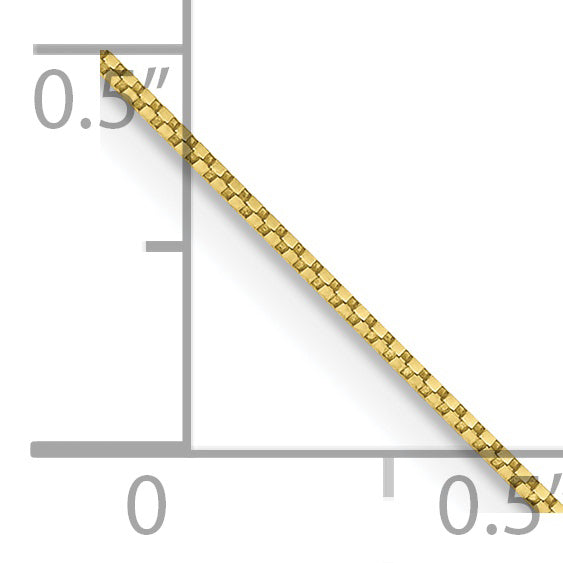 10k 0.7mm 18in Box Chain