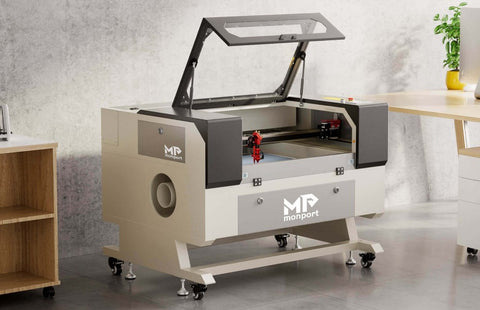 OMTech 80W CO2 Laser Engraver Cutter Machine Autofocus 28x20 Motorized  Workbed