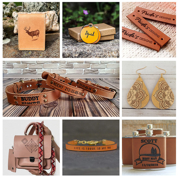 Laser Engraving & Cutting Leather