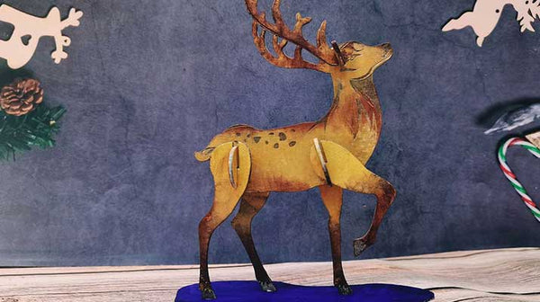 Laser cutting 3mm Cardboard-Deer