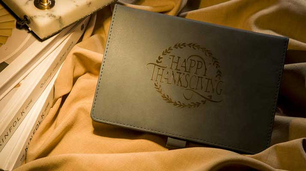 leather notebook-Thanksgiving