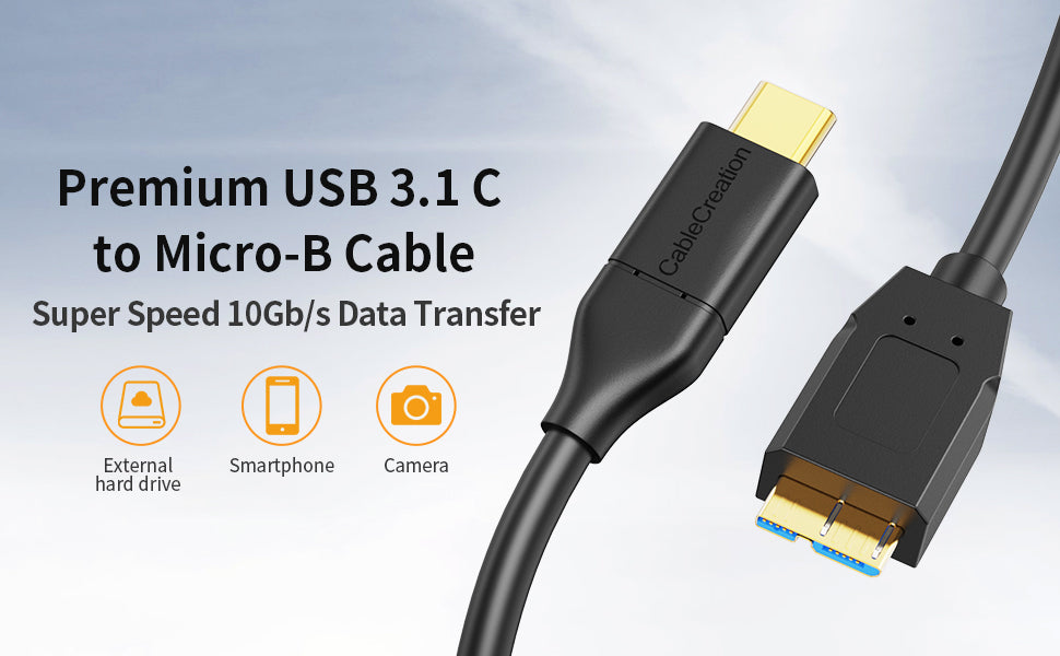 CBUS – Cable de disco duro externo tipo C a USB 30 Micro-B