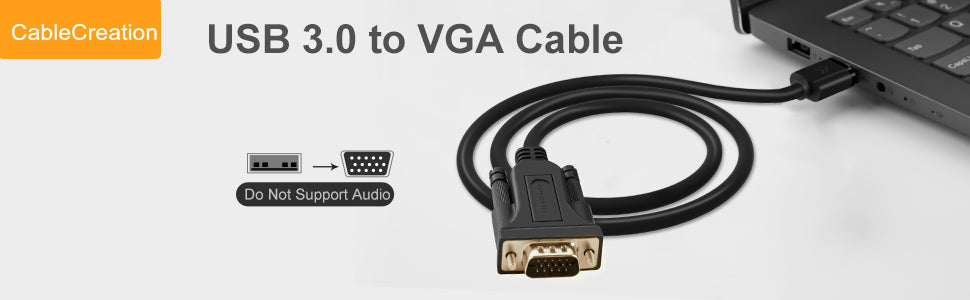 Câble Adaptateur USB to VGA Haute Définition 1080P ST00147 - Sodishop