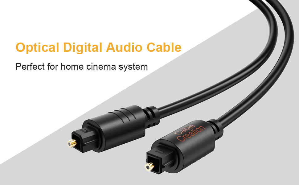 TOSLINK-5FT Optical Audio Cable, CableCreation Fiber Digital Optical S – TIC
