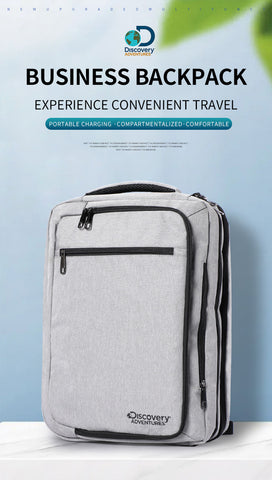 Professional slim laptop backpack with usb port top