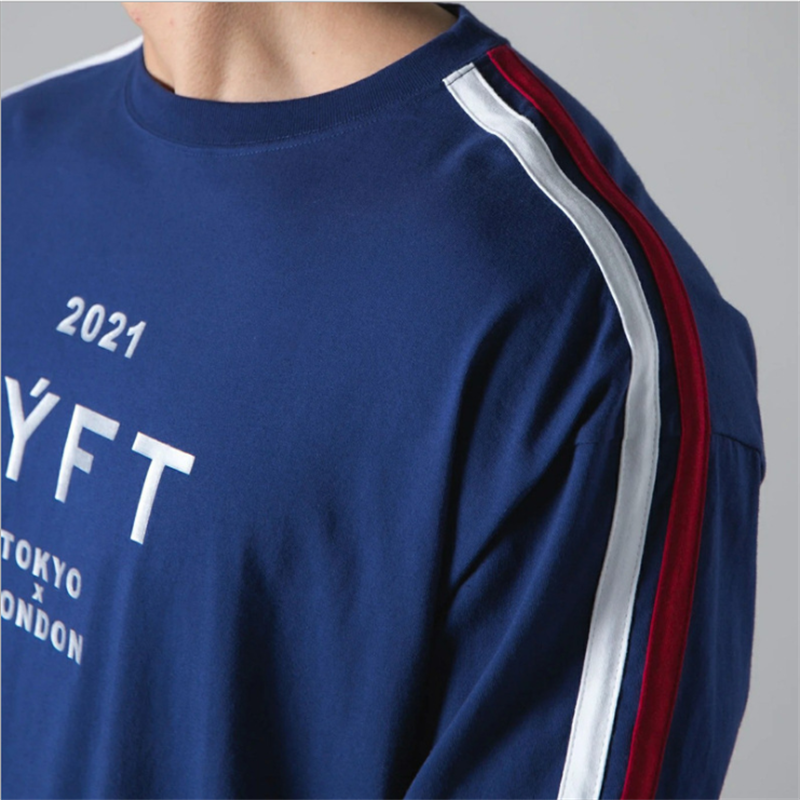 Mens LYFT Leisure Athletic Sweatshirt Red White and Blue