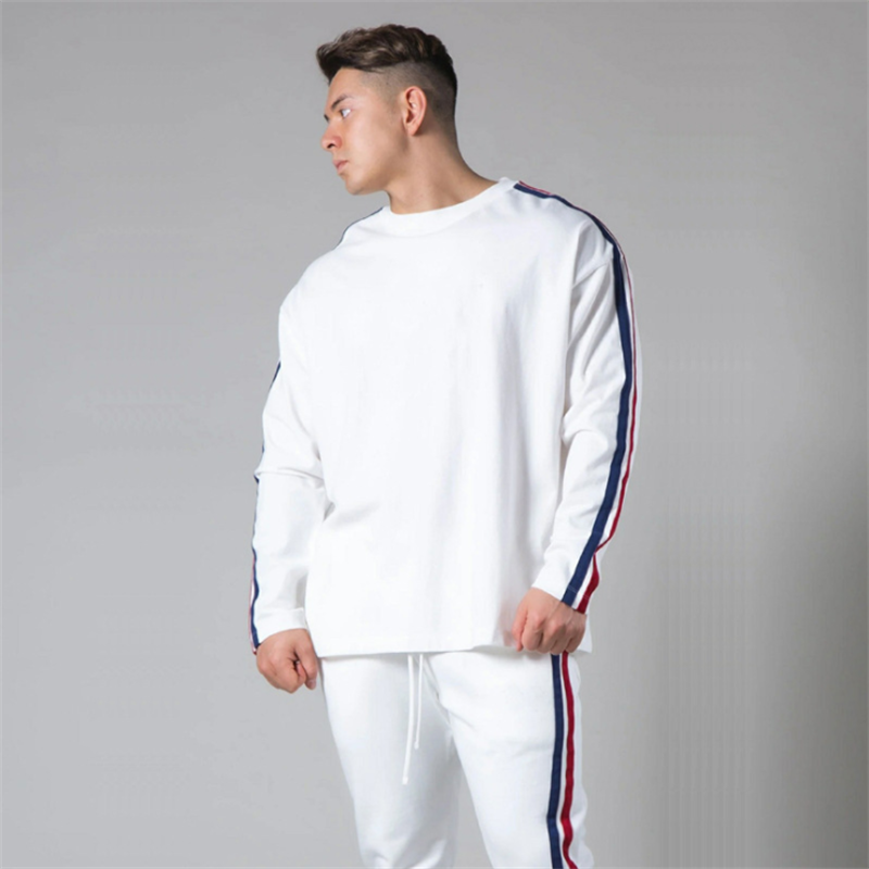 Mens LYFT Leisure Athletic Sweatshirt Red White and Blue