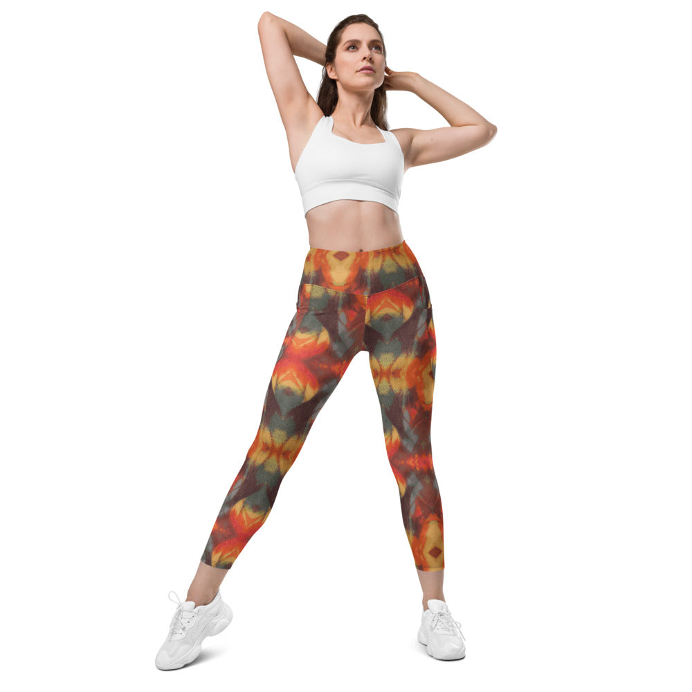 Rainbow Mountain Yoga Leggings with Pockets