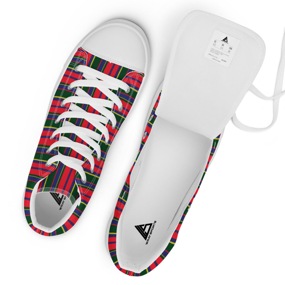 Polo Pony Carib Print High Top Canvas Shoes