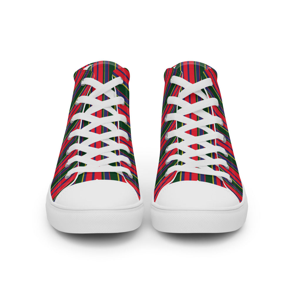 Polo Pony Carib Print High Top Canvas Shoes