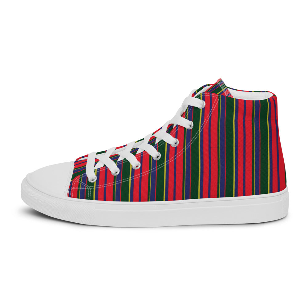 Polo Pony Carib Print High Top Canvas Shoes