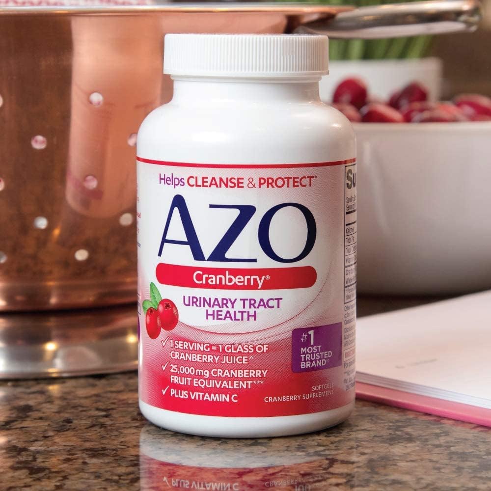 AZO Cranberry Urinary Tract Health Supplement- 100 Softgels