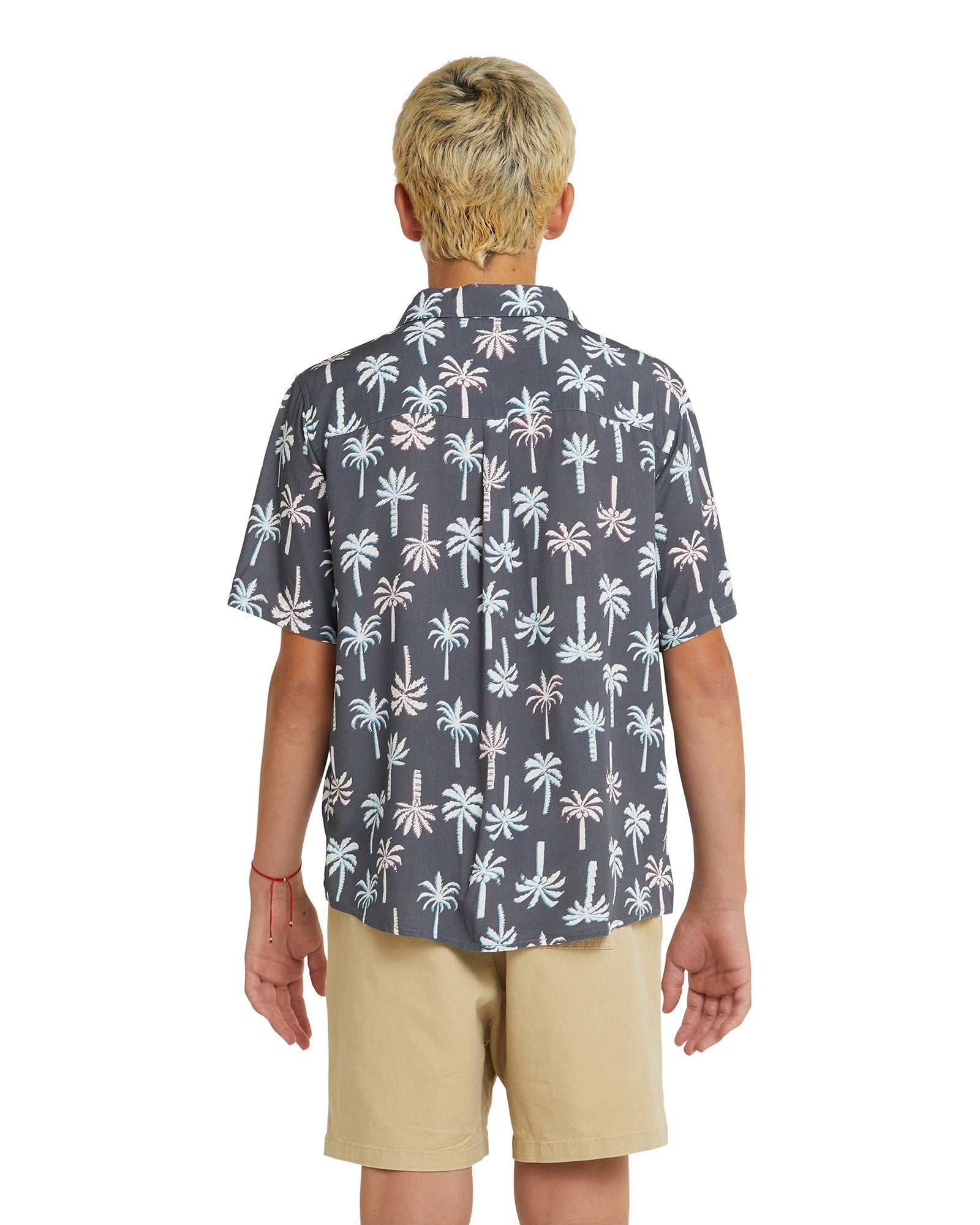 Boys - Short Sleeve Aloha Shirt - Ramshackle - Granite