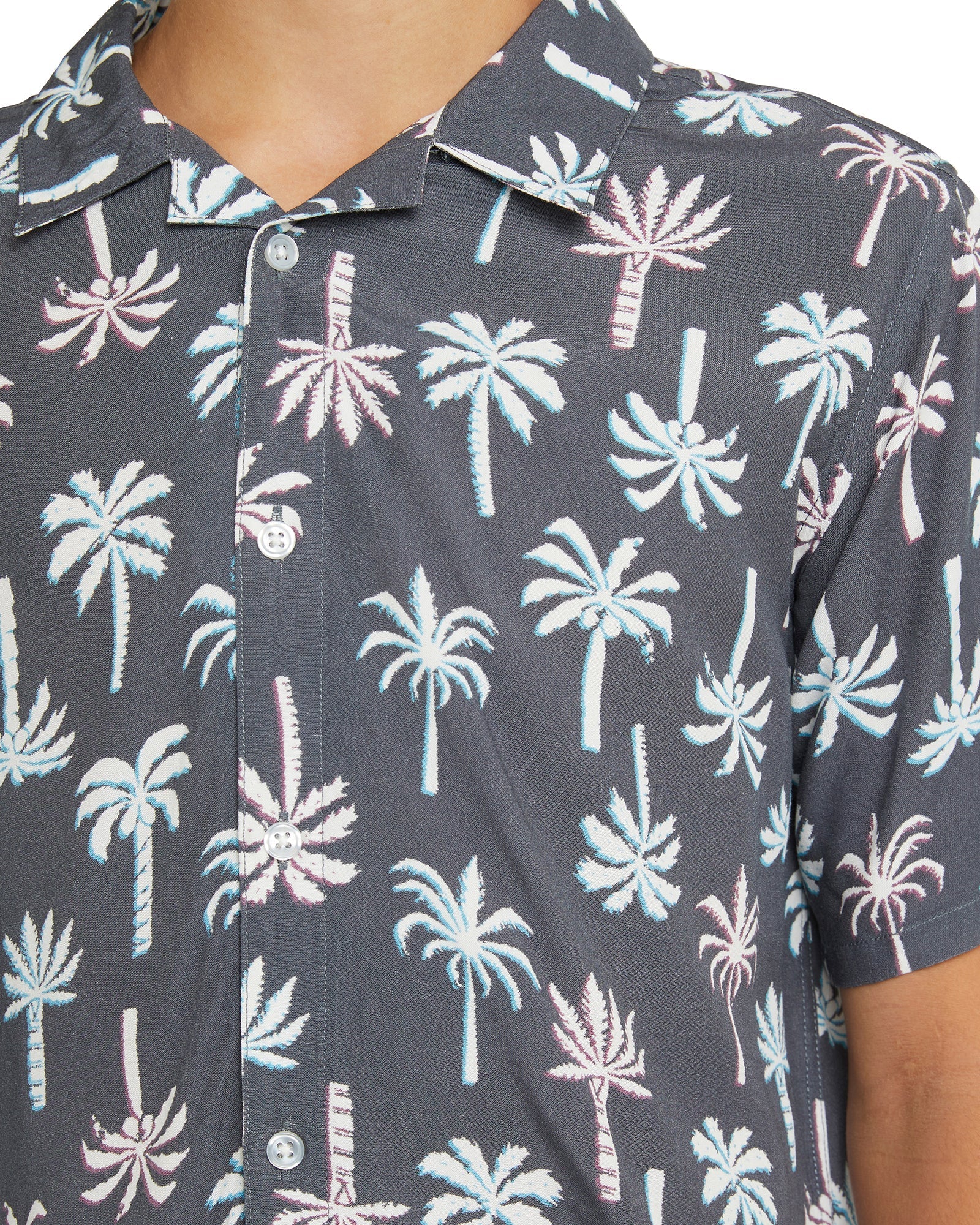 Boys - Short Sleeve Aloha Shirt - Ramshackle - Granite
