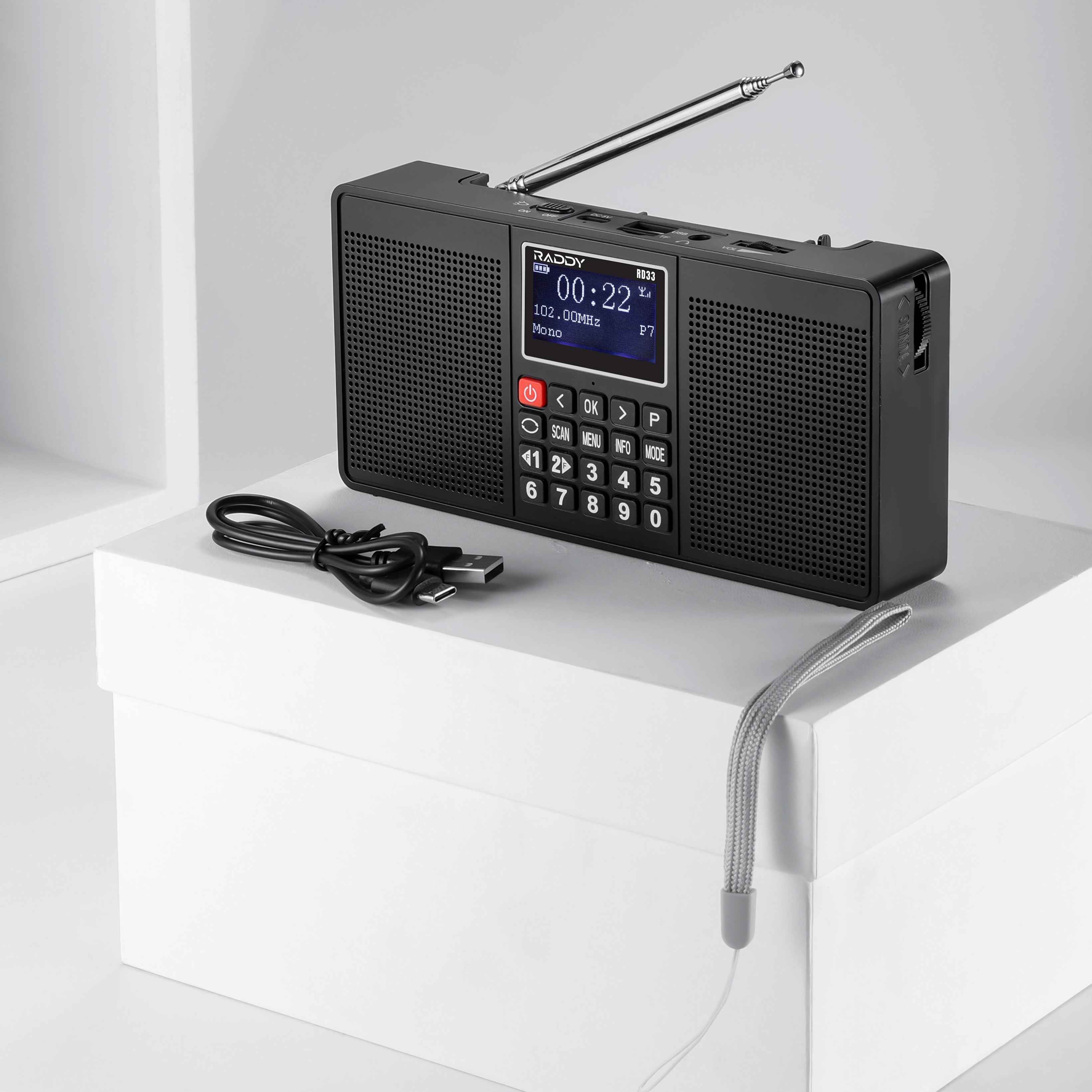 RD33 DAB/DAB+ Radio | package content