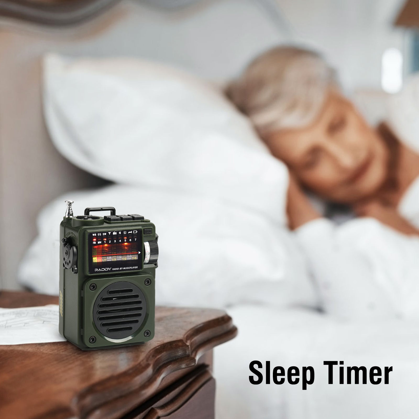 RF750 Retro AM/FM/SW/WB Radio | Sleep Timer