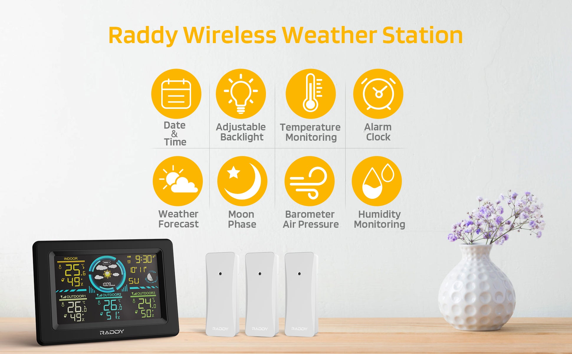 WF-60C Weather Station | total functions banner