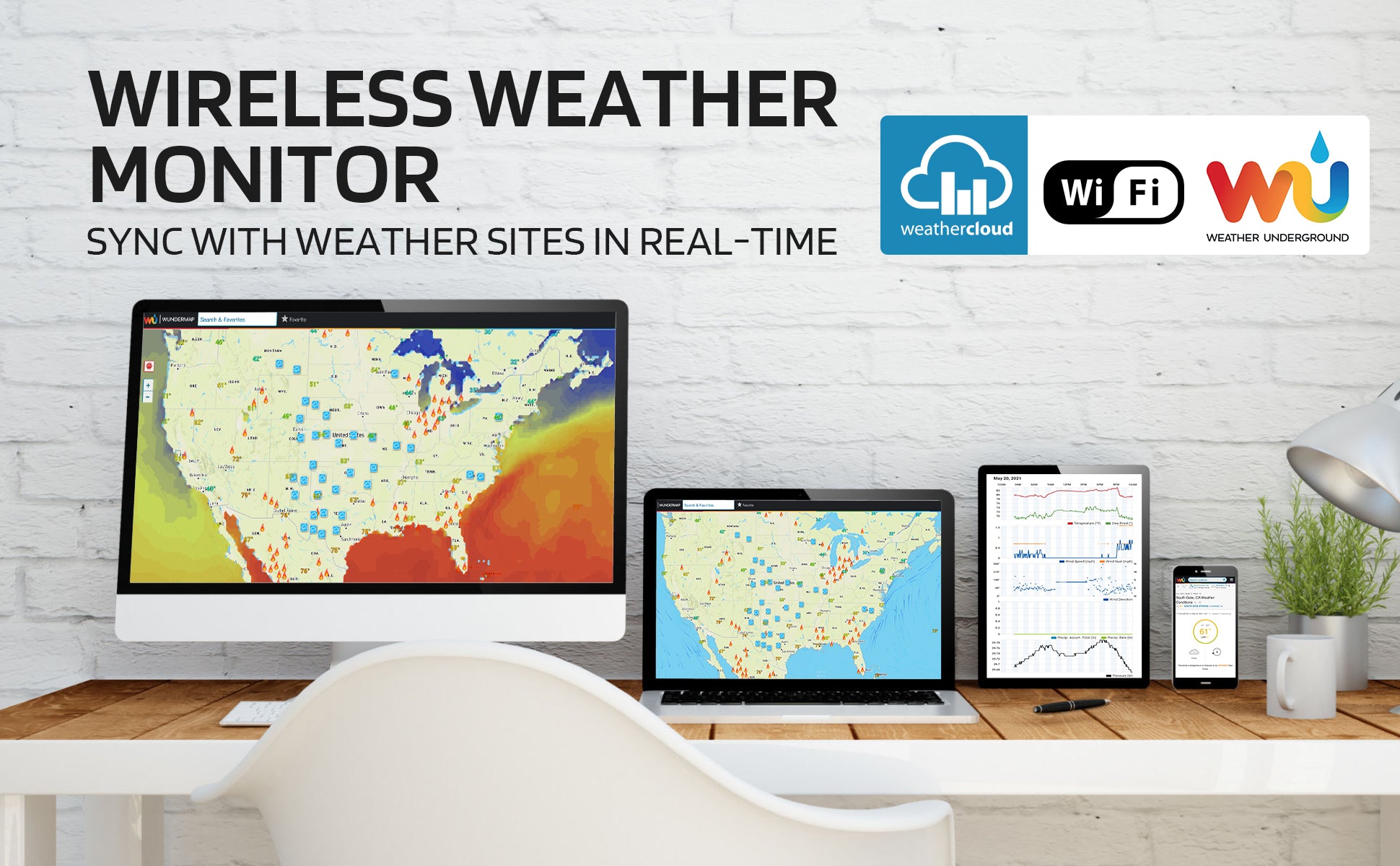 Raddy WF-100C 14-IN-1 Weather Stations Wireless Indoor Outdoor
