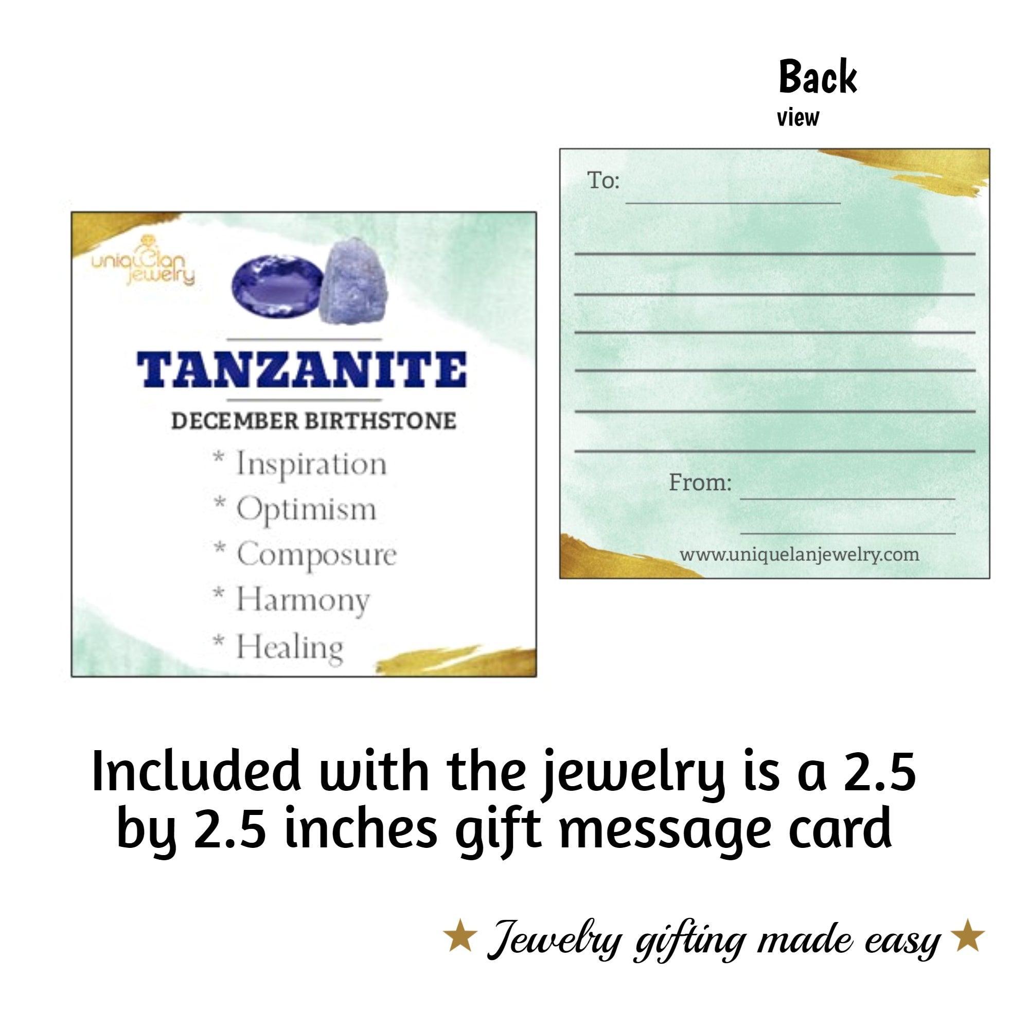 Raw Tanzanite Pendant Necklace