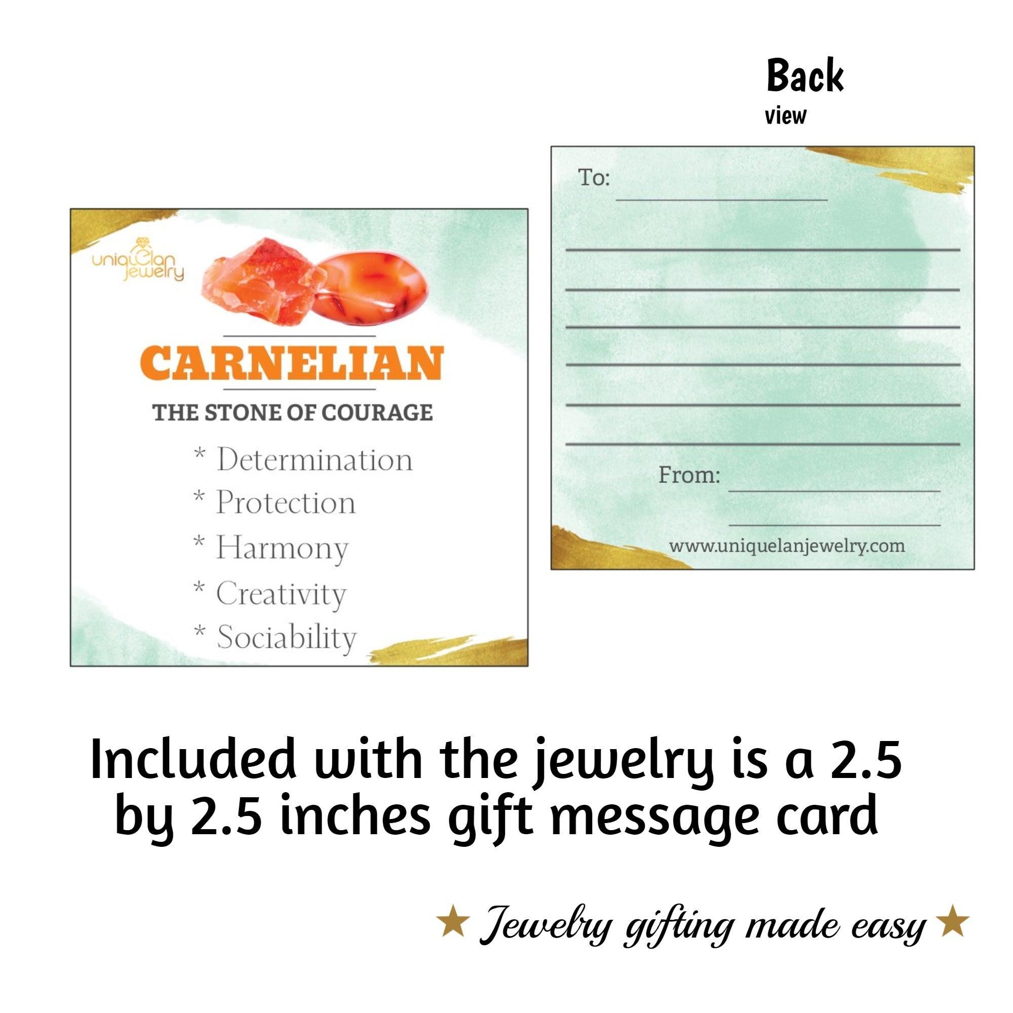 Raw Carnelian Crystal Necklace