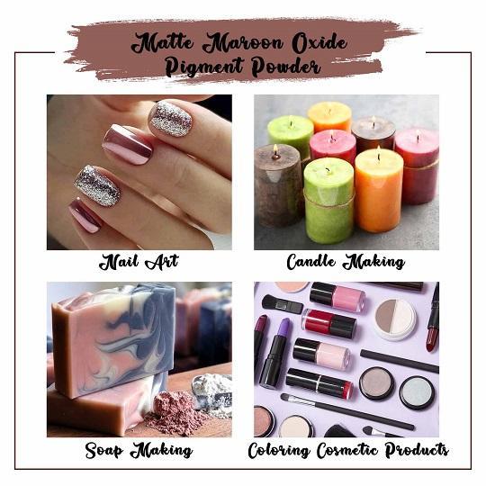 Matte Maroon Oxide Pigment Powder