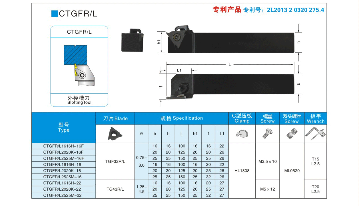 Slotting Tool Dimensions PDF