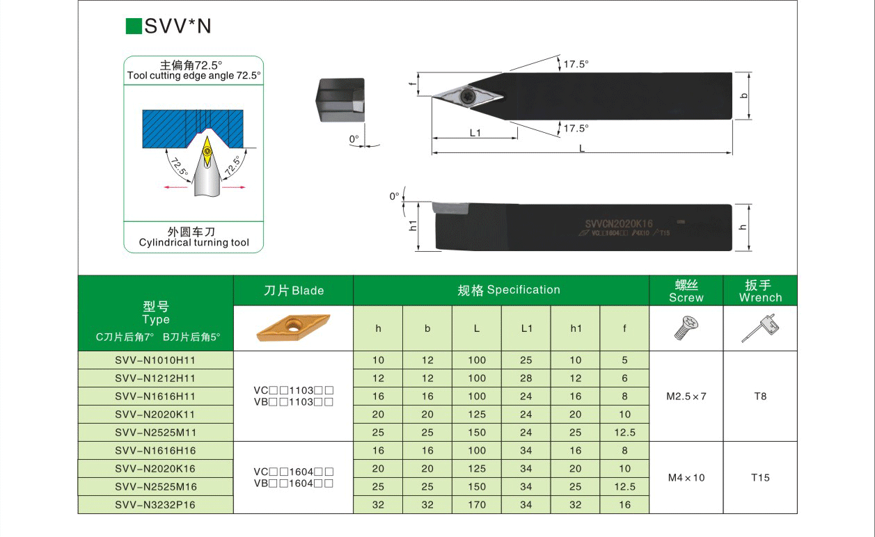 External Turning Insert Holder