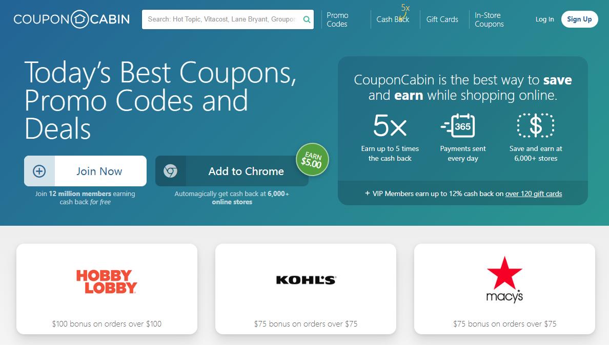 CouponCabin Coupon Sites