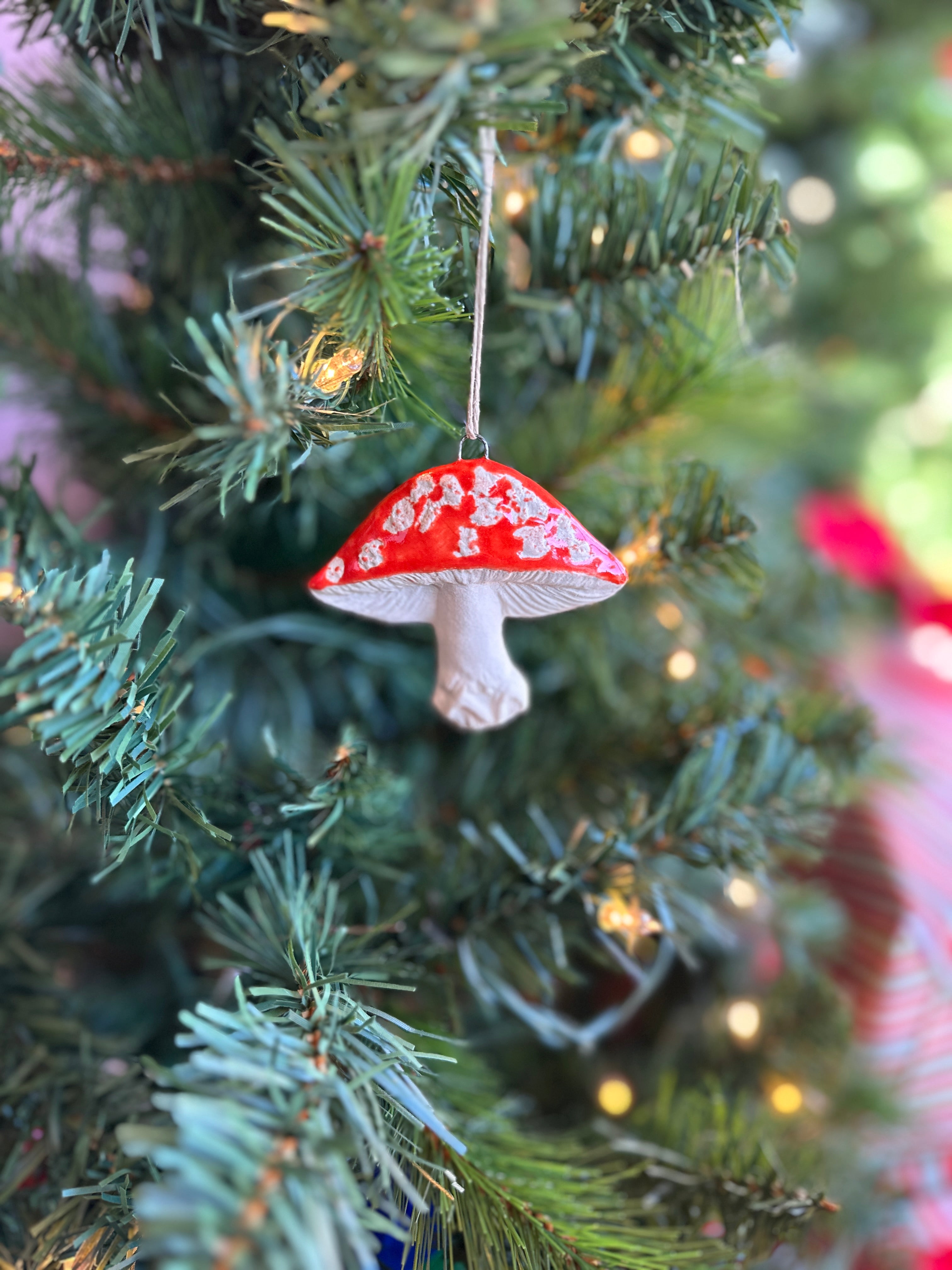  Large Mushroom ornament 